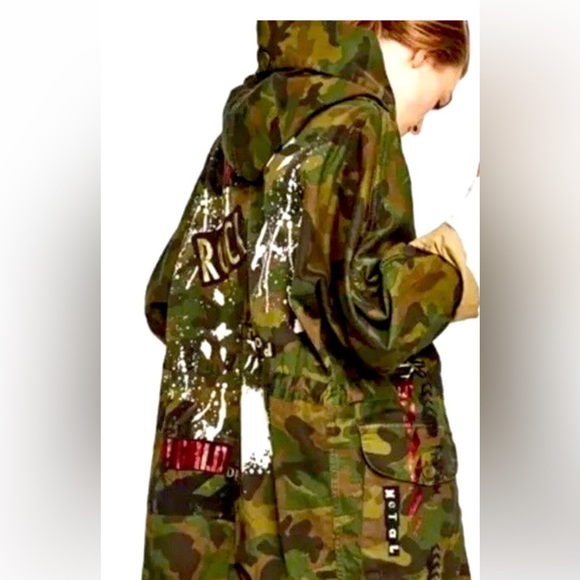 Zara, Cameo, Long Sleeve Hooded Jacket, Medium, Green - Picture 3 of 16